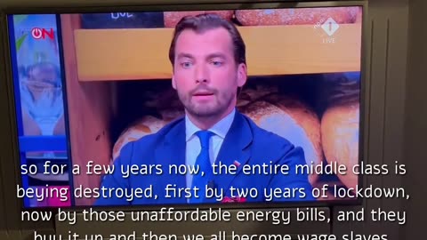 Thierry Baudet, frontman of Dutch opposition party Forum for Democracy on broadcasting