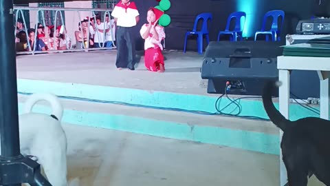 My daughter's first dance in public