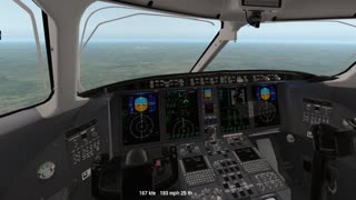 the Challenger 300 - Xplane 11 - ILS Testing on KIAH -