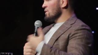 Khabib Nurmagomedov says he's like all of us. Kind of