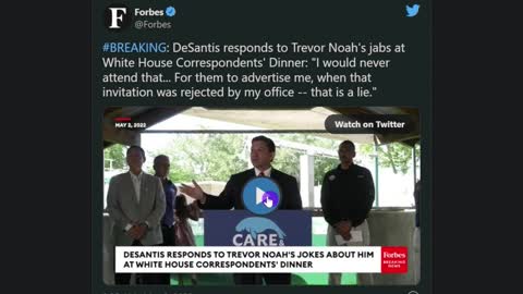 DeSantis Burns Trevor Noah