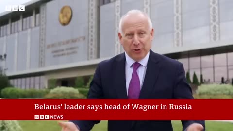 Belarus leader Alexander Lukashenko says head of Wagner mercenary group is in Russia - BBC News