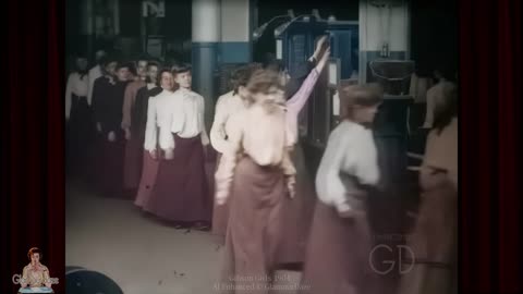 Mesmerising Gibson Girls 1904 in New AI Restored 4K 60fps Film