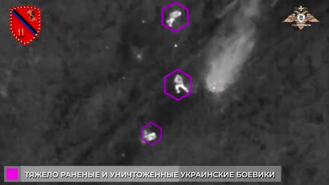 Russian drones dropping grenades on Ukrainian trenches