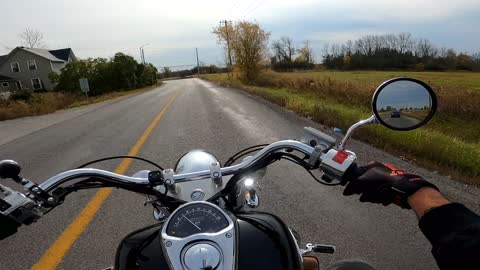 Time Lapse Out In Shannonville Ontario On The Honda VTX 1300
