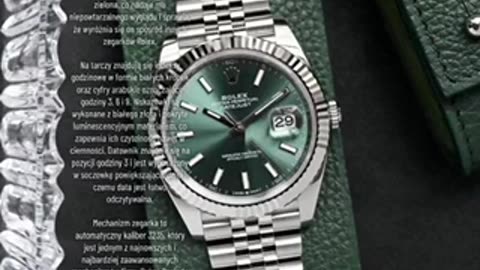Rolex datejust ref:101031 Green dial