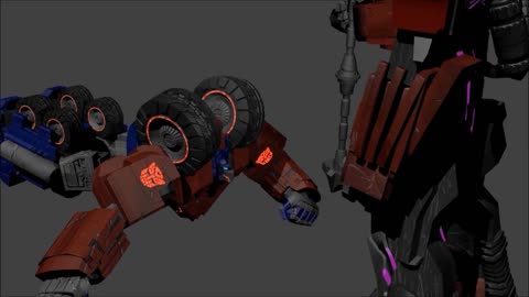 Optimus vs Megatron 3D Animation