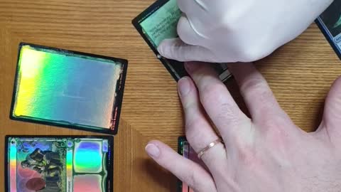 Erasing Foil Magic Cards