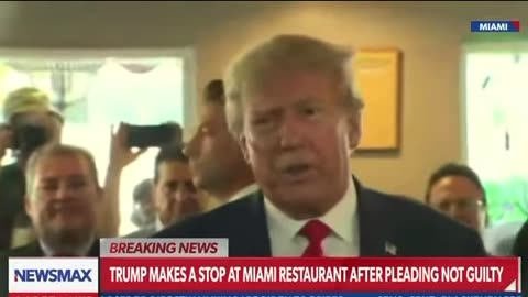 Comfy AF | President Trump Makes a Stop at Café After Not Guilty Plea