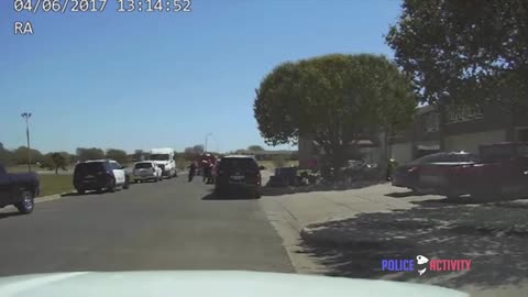 Dashcam Shows Lubbock Police Shooting at Fleeing Suspect