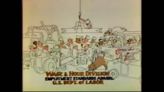 U.S. Dept. Of Labor $3.35 Minimum Wage Animated TV Commercial - 1980's