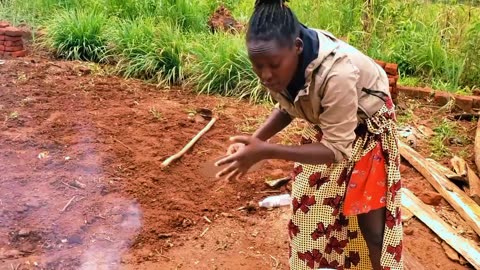 African Village Girl's Life//cooking village food