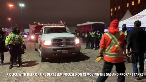 Convoy Camp: Ottawa PD take gas tanks and Propane Tanks