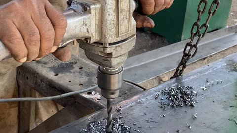 Truck Frame Holing #frame #mechanic #restoration #shortsvideo #ytshorts