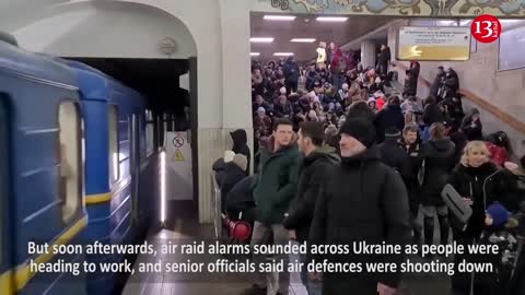 Kyiv hit by rocket fire again - People took shelter in subways