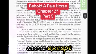 Behold a Pale horse Chapter 3 Secret Societies and the new world order pt 5