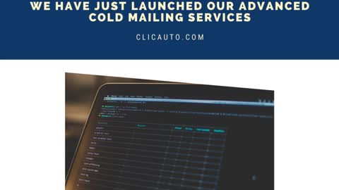 📩WE HAVE JUST LAUNCHED OUR ADVANCED COLD MAILING SERVICES: