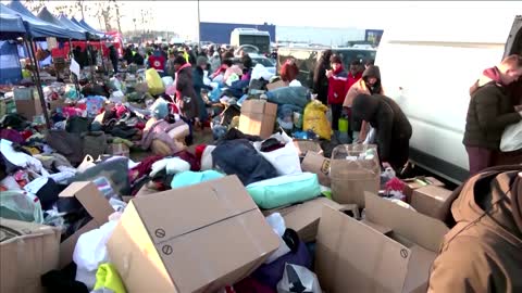 Refugee stood "all day and night" at Ukraine border