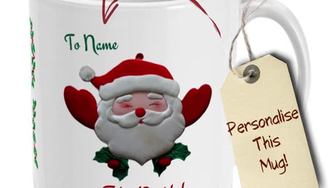 Personalised Feliz Navidad Mug By Welovit ❤️