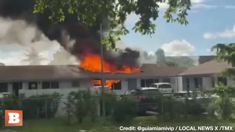 Police Helicopter Catches Fire, Crashes Into Apartment Building