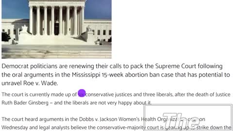Dummycrats Want To Water Down The SCOTUS To Keep Roe v Wade