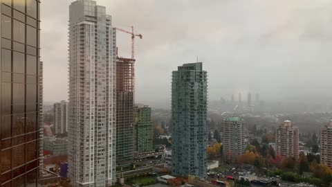 Burnaby seen from afar - Vancouver Canada