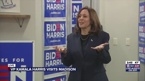 We Got Nothin': Kamala Harris Accidentally Does Her Best Drunk Mime Impression During Speech