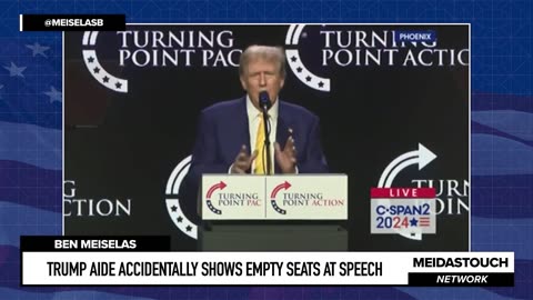 Trump Aide ACCIDENTALLY Shows EMPTY SEATS at Speech