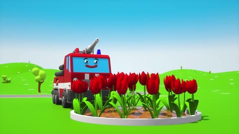 Cartoon About The 3D Cars In The Playground For Kids Help You Learn Colors