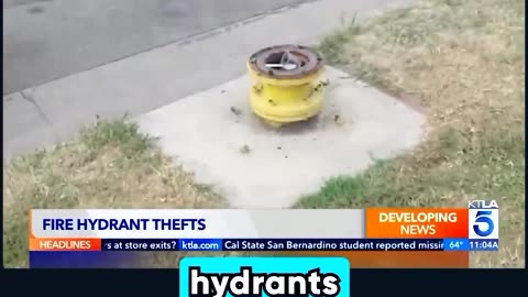 Thieves Steal Fire Hydrants In California