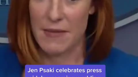 Jen Psaki celebrates pressaide's upcoming wedding at White House briefing