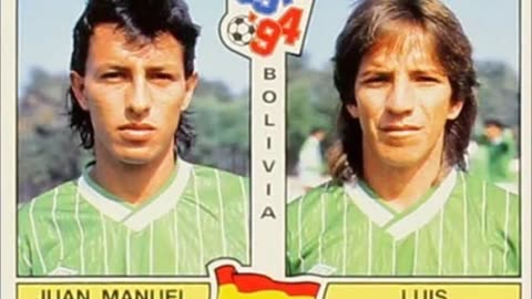 PANINI STICKERS WORLD CUP 1994 BOLIVIA TEAM