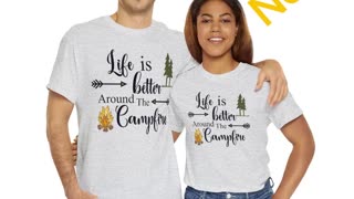 Life Is Better Around The Campfire Heavy Cotton Tee