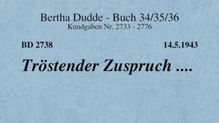 BD 2738 - TRÖSTENDER ZUSPRUCH ....