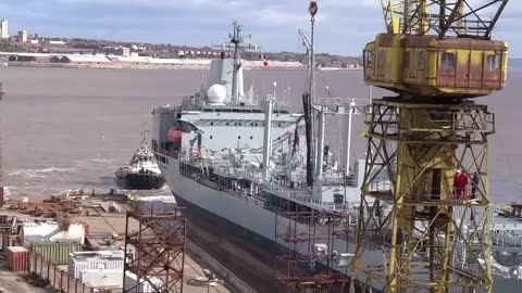 Cammell Laird - Orangeleaf leaves shipyard dry dock