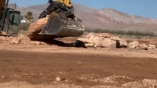 Borrow pit excavation-staging Area.