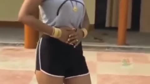 Hot Girl in shorts dancing