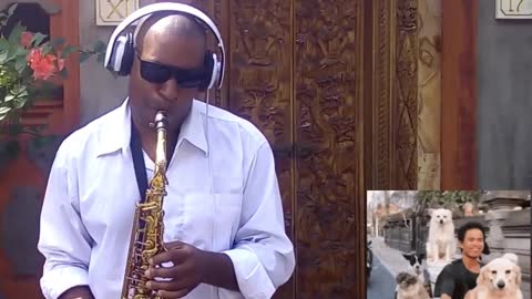 Bali DJ Sax jamming in the streets of bali by Jimmy Sax Black - DJ Saxophonist Producer