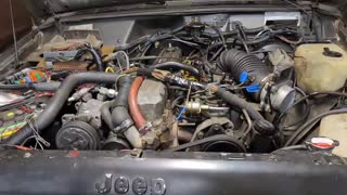 Jeep MJ 4.0L running on a stand alone GM computer and harness.