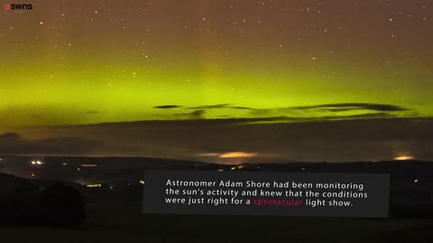 Northern Lights spotted above a British beauty spot SWNS TV