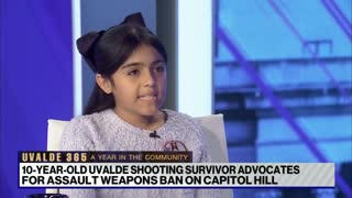 10-year-old Uvalde shooting survivor calls for assault weapons ban