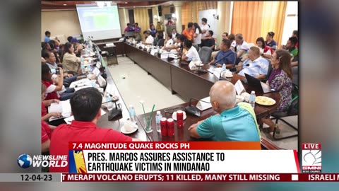 Pres. Marcos assures assistance to earthquake victims in Mindanao