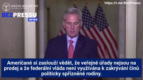 Kevin McCarthy k Bidenovu impeachmentu