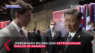 Momen Xi Jinping 'Labrak' PM Kanada Justin Trudeau di Sela-sela Rangkaian KTT G20