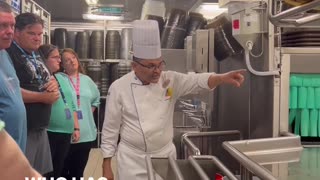 Kitchen Tour on cruise ship