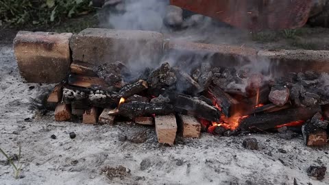 Forging a WAKIZASHI out of Rusted Iron CHAIN