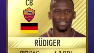 Rudiger FIFA evolution #fifa #football