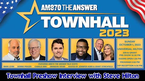 AM870 2023 Townhall Preshow Steve Hilton Interview