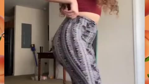 Girl shows her big back