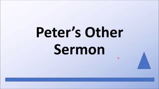 Peter's Other Sermon